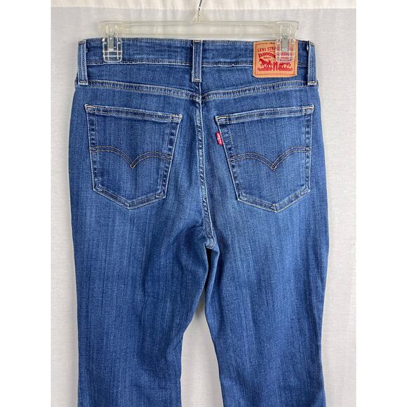 Levi's Jeans High Rise Flare 726 Medium Wash Denim Boho Western Casual Trendy - Picture 4 of 8